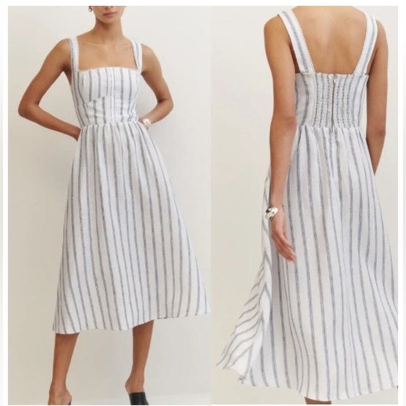 🌿NWT Reformation Tagliatelle Linen Dress